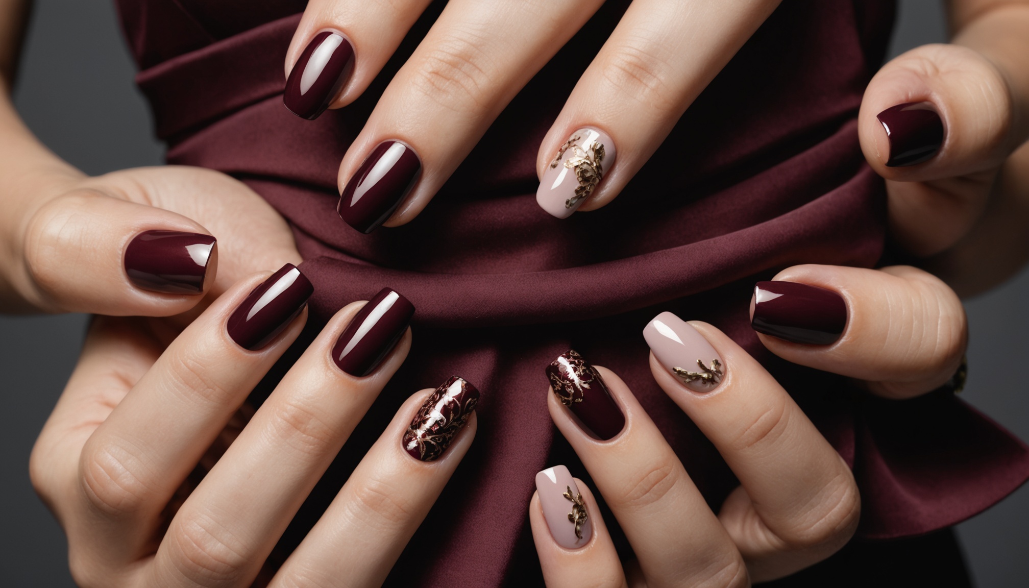 Paznokcie do bordowej sukienki - wybór, stylizacje i najgorętsze trendy
